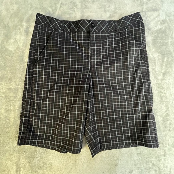 Fila Sport Other - Fila Sport Golf Shorts Mens 36 Black Plaid Performance Flat Front Checked